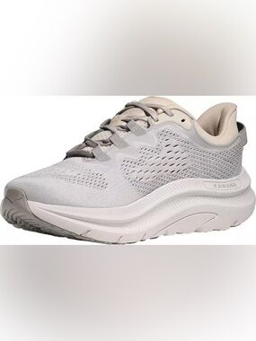 Hoka One One Women's Pale Gray Athletic Running Shoes